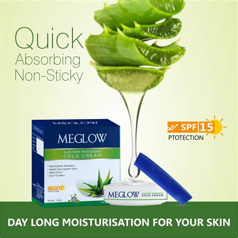 Buy Aloe Vera Cold Cream, Non-Sticky 125g | Meglow®