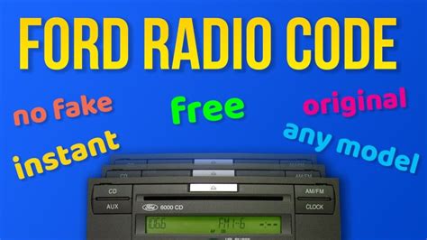 Image result for Ford Connect Radio Code