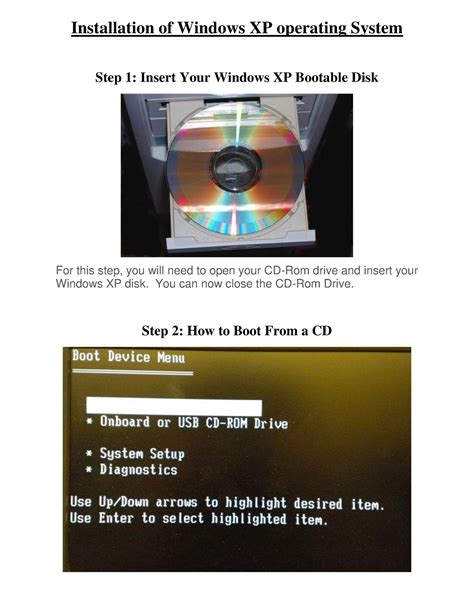 Installation of Windows XP operating System - You can now close the CD ...