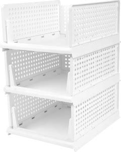 Sorath Plastic Foldable and Stackable Closet Drawer Organizer for ...