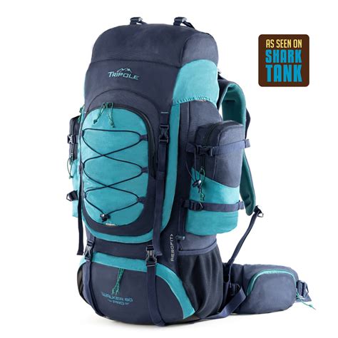 Tripole Walker Pro Metal Frame Rucksack with Rain Cover for Trekking ...