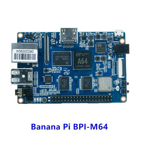 Buy Tycncty Banana Pi M64 64-Bit Quad-Core Allwinner A64 Mini Single ...