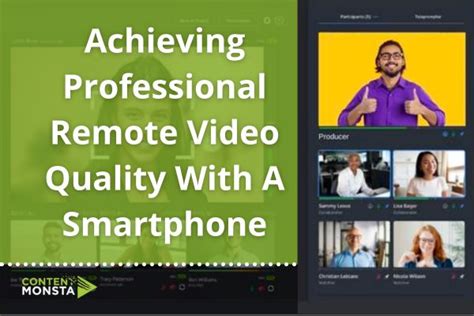 Image result for Remote High Quality Video Setup