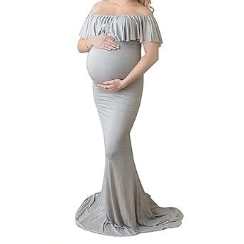 Buy MERISHOPP Pregnant Women Maxi Dresses Maternity Gown Photography ...