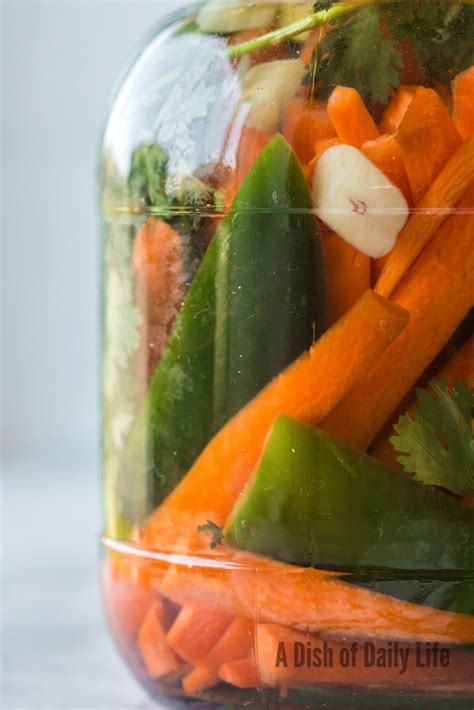 Hot Pickled Carrots Recipe - A Dish of Daily Life