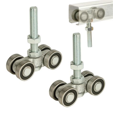 Buy BiJun4 Wheel Trolley Assembly Roller, Silent unistrut Trolley ...