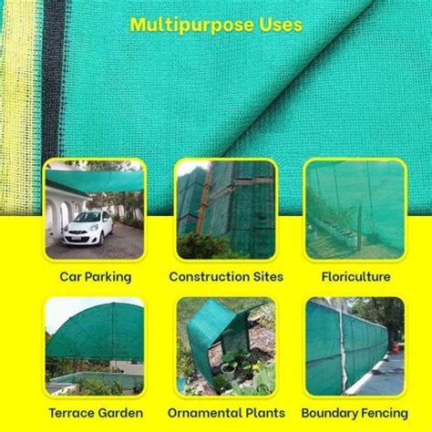 ZIMBLE green colour net for garden fencing and 50% Sun-Block Shade ...