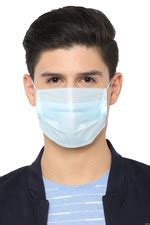 Buy Men Blue Cotton 3 Ply Disposable Mask Online - 658684 | Peter England