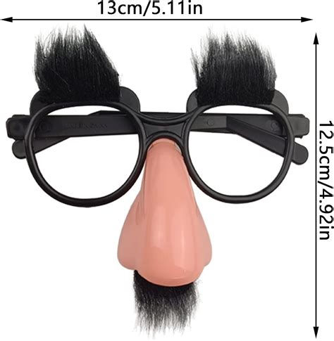 Amazon.com: PPXMEEUDC 6 PCS Disguise Glasses with Funny Nose with ...