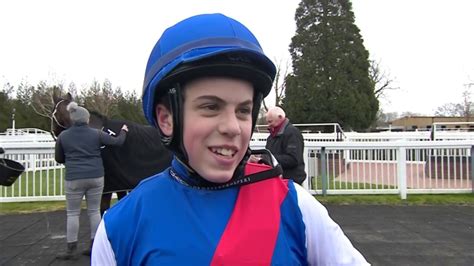 Tommie Jakes celebrates first career victory at Lingfield on Suzi's ...