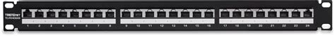 Buy TRENDnet 24-Port Cat6A Shielded Patch Panel, 1U 19" Metal Housing ...