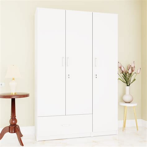VIKI | Almirah for 3 Door Wardrobe with 1 Drawer & Hanging Space( 40D ...