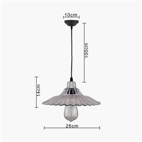 Buy HOMESAKE Contemporary Decor Clear Metal Ceiling Lamp from Homesake ...