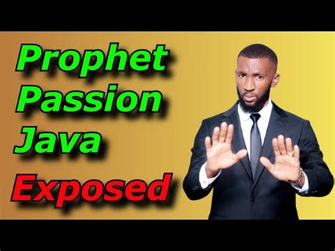 Image result for Prophet Java Passion Prayers