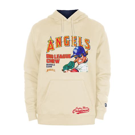 NEW ERA x BIG LEAGUE CHEW ANAHEIM ANGELS LIGHT CREAM HOODIE – New Era ...