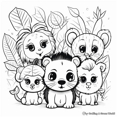 Baby Jungle Animals Coloring Pages at Audrey Cunningham blog
