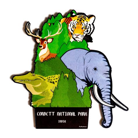 Buy FarFarAway - Jim Corbett National Park - Park Animals - Fridge ...