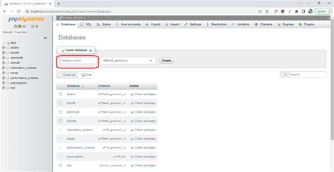 Image result for How to Create Database in Xampp Server