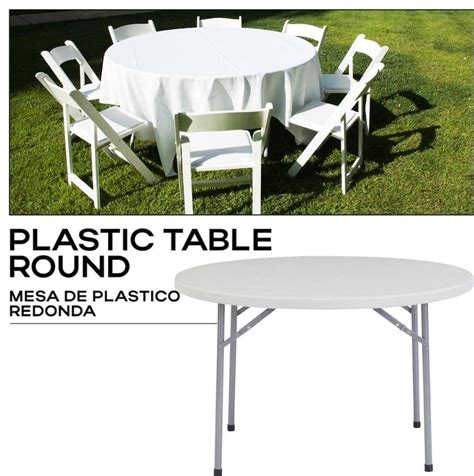 Round Plastic Table – Jumpers Texas