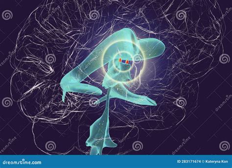 The Interventricular Foramen, Also Known As the Foramen of Monro, 3D Illustration. Stock ...