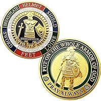 Buy 2 Pack Put On The Whole Armor of God Challenge Coin - Prayer ...