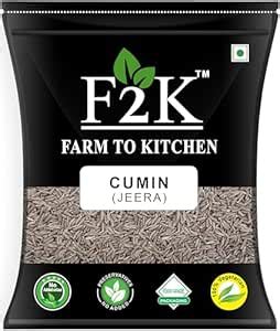 F2K Jeera (Cumin Seeds) 100g: The Secret Ingredient for Authentic ...