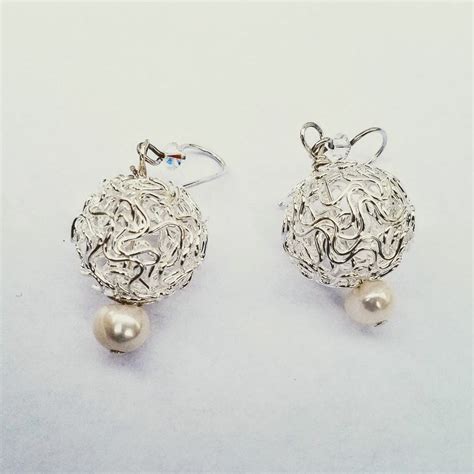 Buy Artisan Earrings 24,fresh Water Pearl Earrings,sterling Silver ...