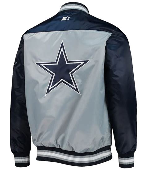 Full-Snap Tradition II Dallas Cowboys Blue and Grey Jacket - Jackets ...