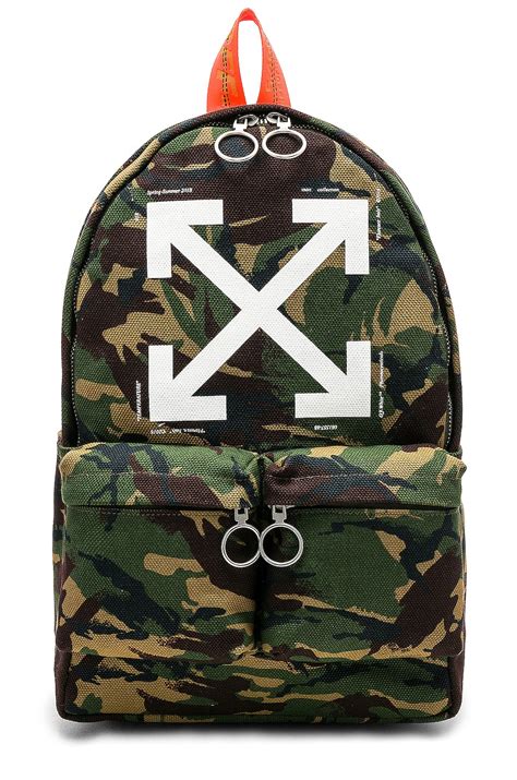 OFF-WHITE Arrows Backpack in Camo | REVOLVE