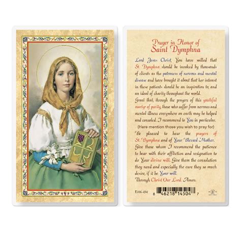 What Is The Prayer To St Dymphna at Elden Martin blog