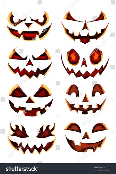 Halloween pumpkin faces bundle svg pumpkin face svg pumpkin face png ...