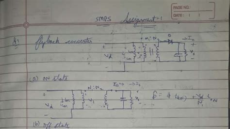 SMPS Assignment: Analysis of Flyback and Forward Converters - Studocu