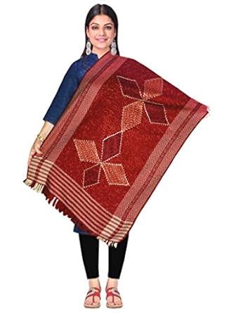 Buy SWI WITH LABEL Women's Kashmiri Aari Embroidered Pure Wool Stole ...