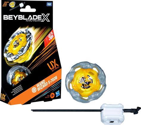 Beyblade X Wand Wizard 5-70DB UX Starter Pack Set with Stamina Type Top and Launcher; Authentic ...