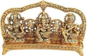 Fashion Bizz Lord Lakshmi Ganesha Saraswati Idol Decorative Showpiece ...
