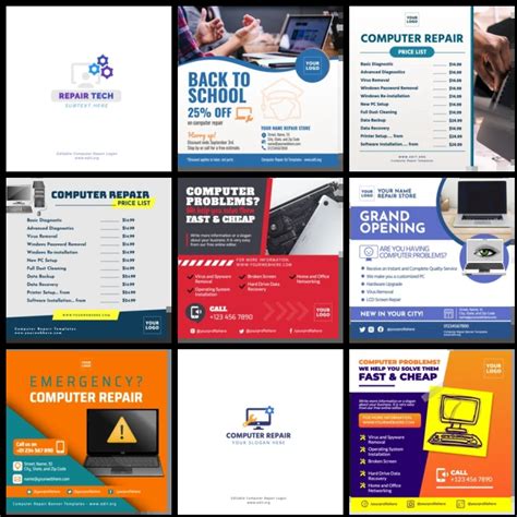 Free Computer Repair Flyer Templates