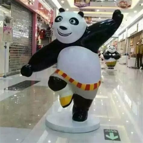 玻璃钢动物熊猫模型装饰商场 - 景盛龙翔