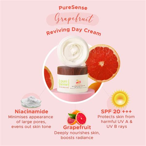 Pure Sense Grapefruit SPF20 PA+ Day Cream,50 ml Price, Uses, Side ...