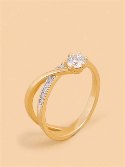 Buy Westside X Pome Classic Comet Solitaire Lab Diamond Ring - XL from ...