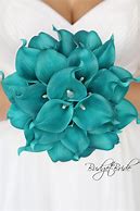 Image result for Dusty Blue Round Wedding Bouquet
