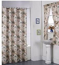 Matching Window And Shower Curtains by Palm Tree Shower Curtain Matching Rings And Matching Window And Shower Curtains