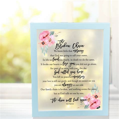 The Broken Chain Poem Print