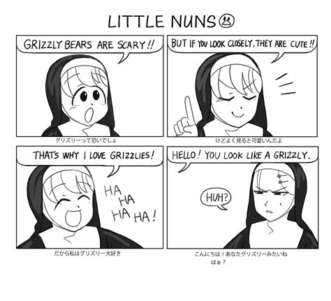 clumsy nun and strict nun (little nuns) drawn by diva_(hyxpk) | Danbooru