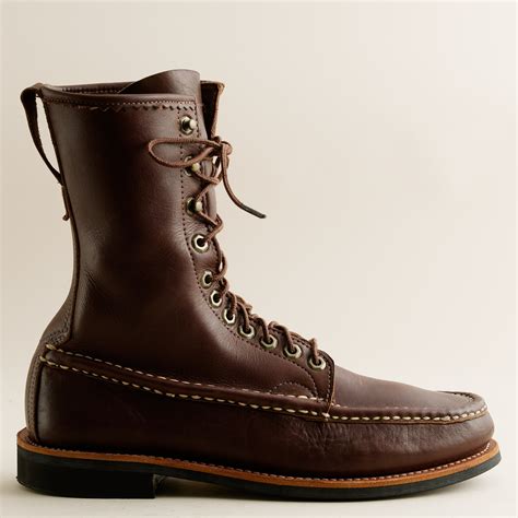 J.crew Russell Moccasin™ Co. Imperial Boots in Brown for Men | Lyst