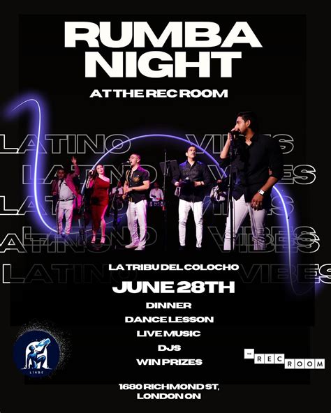 Rumba Night at the Rec Room, The Rec Room (Masonville, London), 28 June ...