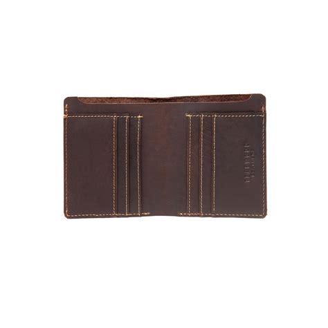 Buy Teakwood Brown Solid Leather Card Holder (WLT_339_HUNTER_BROWN) Online