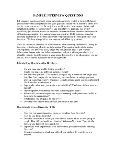 Image result for Sample of Interview Questions