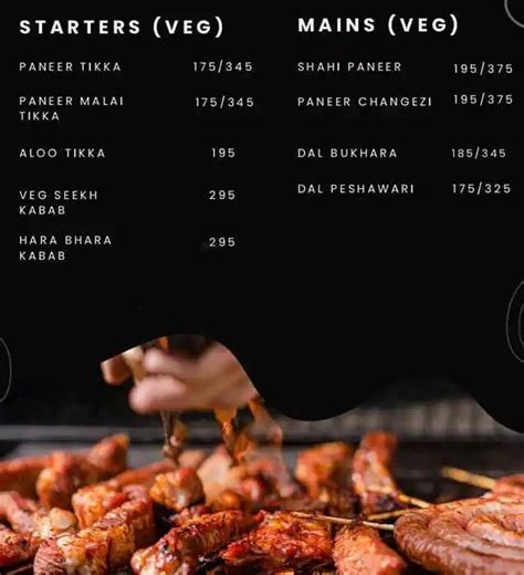 Menu at The Mughal Grandeur - Mughlai food, Gurugram