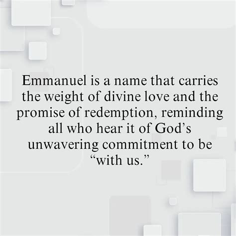 What does Emmanuel mean God is with us? | Seedword Christian
