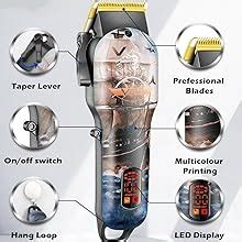 VGR V-689 Professional Rechargeable cordless Hair Clipper with LED ...